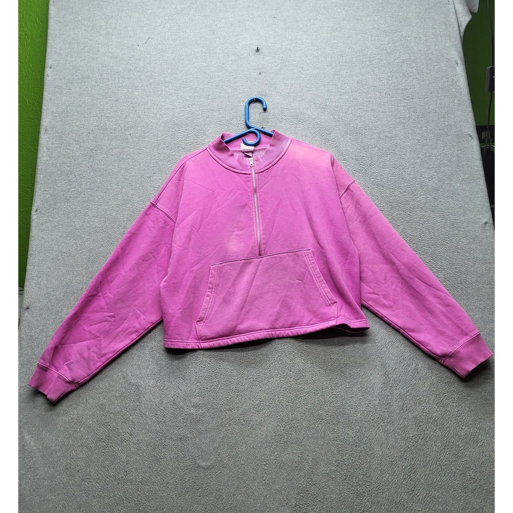 Victoria's Secret PINK Women Sweatshirt L Fleece Zipper READ